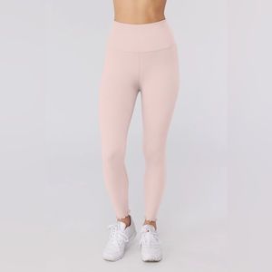 Spiritual Gangster Love Sculpt 7/8 Seamless Ruffle Legging, Vintage Pink NWT